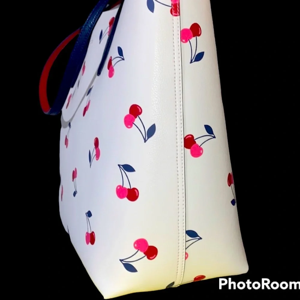 New Kate Spade bing large reversible cherry tote - Picture 12 of 16